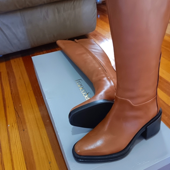 Franco Sarto Brown 2” Heeled Boots - Picture 6 of 13